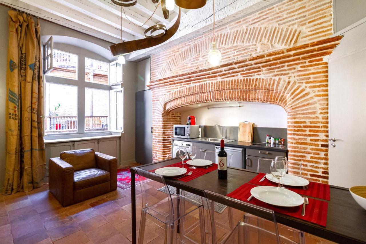 Апартаменты Duplex Climatise Dans Un Monument Historique Тулуза Экстерьер фото